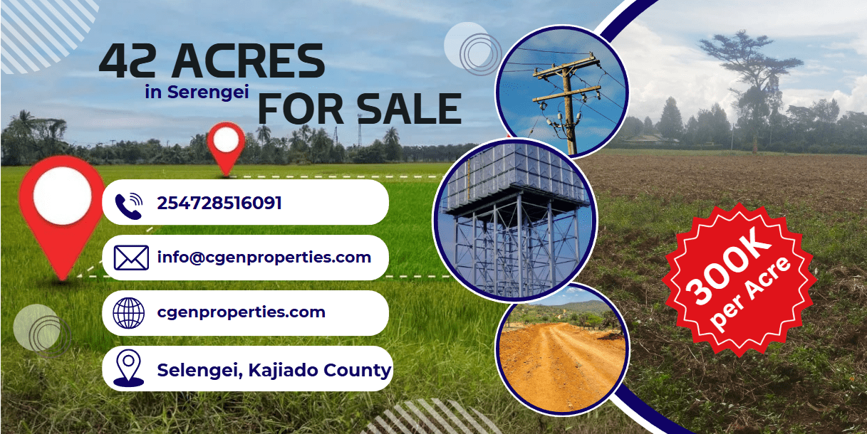 nyeri town ruring'u 50 by 100 mplots for sale