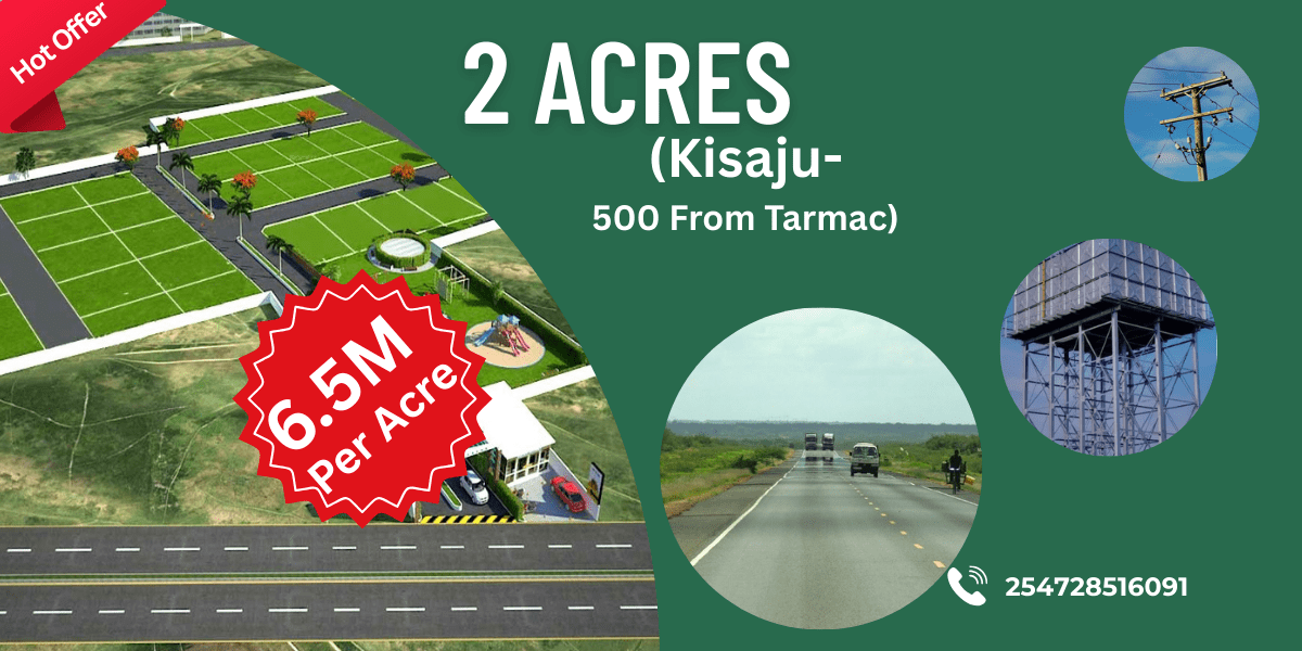 Prime 2-Acre Land for Sale – Kisaju @6.5M